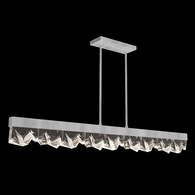 931340-1 Fine Art Lighting Strata 54.5"W Linear Pendant with Silver Leaf Finish