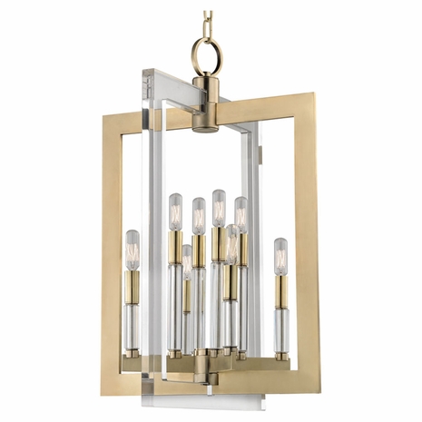 9317 Hudson Valley Wellington 8 Light Medium Pendant