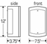 9317L12 Ultralights Lighting Luz Azul 12-Inch Wall Sconce
