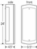 9317L24 Ultralights Lighting Luz Azul 24-Inch Wall Sconce