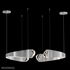 931840-1 Fine Art Lighting Strata 49"W Round Pendant with Silver Leaf Finish