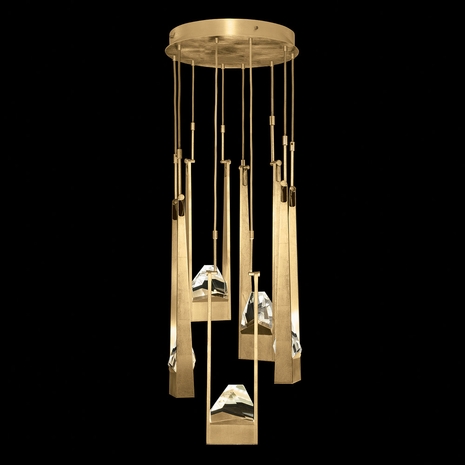 931940-2 Fine Art Lighting Strata 24.5"W Round Pendant with Gold Leaf Finish