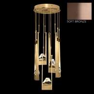 931940-3 Fine Art Lighting Strata 24.5"W Round Pendant with Soft Bronze Finish