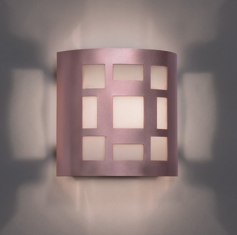 9321 Ultralights Lighting Luz Azul Low Angle Wall Sconce with Cut-Outs