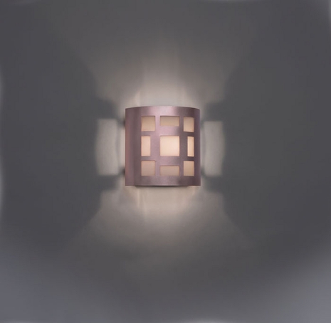 9321L8 Ultralights Lighting Luz Azul Low Angle Wall Sconce with Cut-Outs