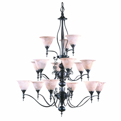 9435 Framburg Lighting Provence Fifteen-Light Chandelier