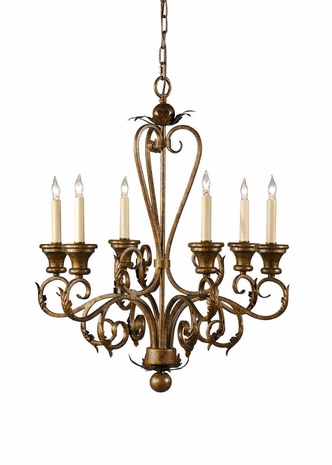 9435 Wildwood Lamps Iron Chandelier