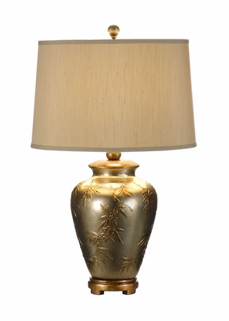 9450 Wildwood Lamps Bamboo On Silver Lamp