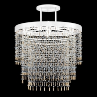 950540-2 Fine Art Lighting Capri 45"W Round Pendant with White Gloss Finish