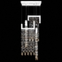 950740-2 Fine Art Lighting Capri 22"W Square Pendant with White Gloss Finish