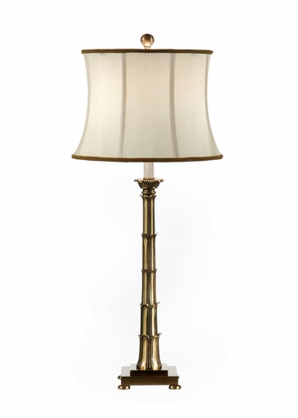 9511 Wildwood Lamps Graduated Blossoms Lamp with Antique Patina Finish Solid Cast Brass