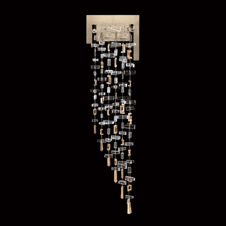 951350-1 Fine Art Lighting Capri 35.5"H RSF Sconce with Soft Gold Leaf Finish