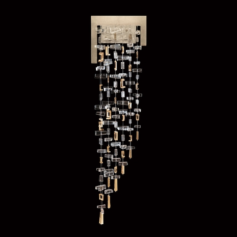 951450-1 Fine Art Lighting Capri 35.5"H LSF Sconce with Soft Gold Leaf Finish