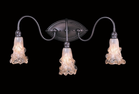 9533 Framburg Lighting Stone Crystal Three-Light Wall Sconce
