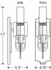 9552 Ultralights Lighting Luminosos Wall Sconce