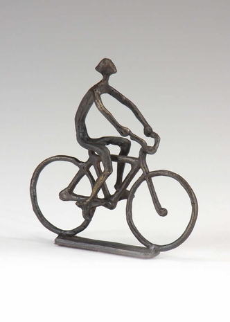 95858 Wildwood Lamps Cyclist in Antique Patina On Cast Brass