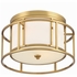 9590-LG Crystorama Brian Patrick Flynn Hulton 2 Light Luxe Gold Flush Mount
