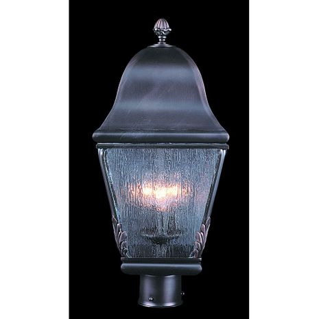 F-9591 Framburg 3-Light Iron Coeur De Lion Exterior Post Mount