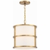 9593-LG Crystorama Brian Patrick Flynn Hulton 3 Light Luxe Gold Mini Pendant