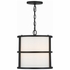 9593-MK Crystorama Brian Patrick Flynn Hulton 3 Light Matte Black Mini Pendant