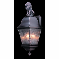 F-9605 Framburg 3-Light Iron Coeur De Lion Exterior Wall Mount