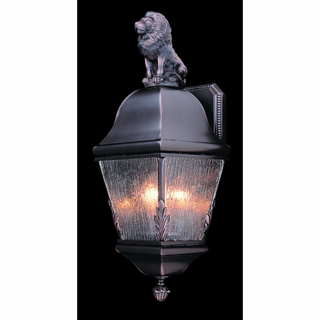 F-9605 Framburg 3-Light Iron Coeur De Lion Exterior Wall Mount