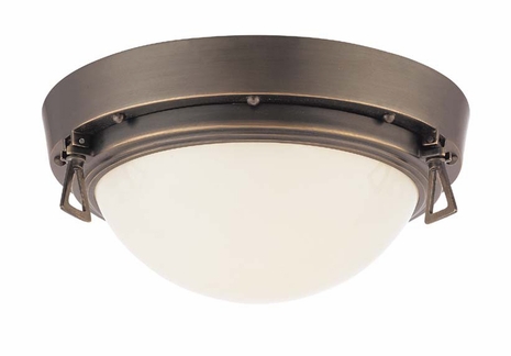 9610-AGB-R Hudson Valley Lighting Portsmouth One Light Flush Mount (CLEARANCE ITEM)
