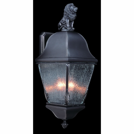 F-9610 Framburg 3-Light Iron Coeur De Lion Exterior Wall Mount