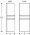 9707L12 Ultralights Lighting 12-Inch Luminosos Wall Sconce