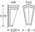 9708 Ultralights Lighting Classics V-Shaped Wall Sconce