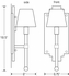 9709 Ultralights Lighting Luminosos Wall Sconce