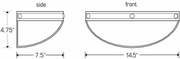 9710 Ultralights Lighting Luminosos Wall Sconce