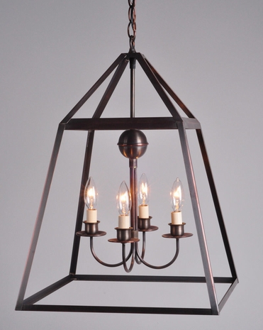 9732 Northeast Lantern Appledore (4) Light Candelabra Hanging Fixture With Multiple Glass & Finish Options