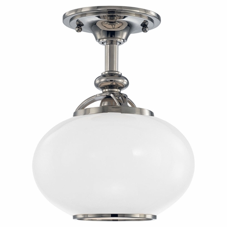 9809F Hudson Valley Canton 1 Light Semi Flush
