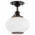 9809F Hudson Valley Canton 1 Light Semi Flush