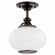 9809F Hudson Valley Canton 1 Light Semi Flush
