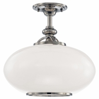 9812F Hudson Valley Canton 1 Light Semi Flush
