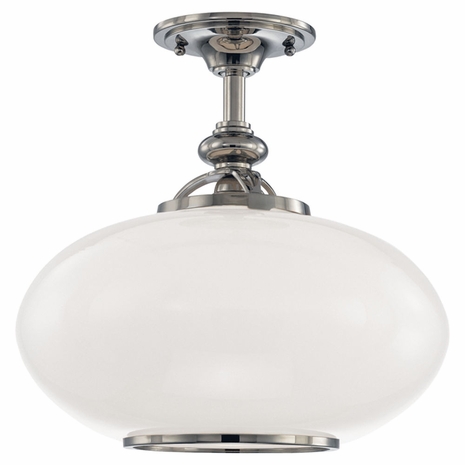9812F Hudson Valley Canton 1 Light Semi Flush