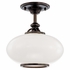 9812F Hudson Valley Canton 1 Light Semi Flush