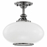 9812F Hudson Valley Canton 1 Light Semi Flush