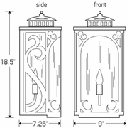 9815 Ultralights Lighting Suenos Wall Sconce