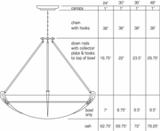 9929-36 Ultralights Lighting Compass 36-Inch Pendant