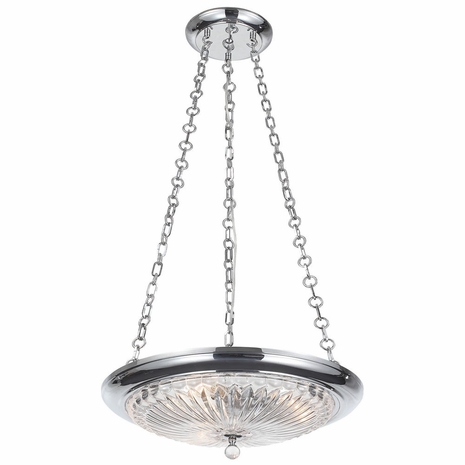 9943-CH Crystorama Celina 3 Light Polished Chrome Chandelier