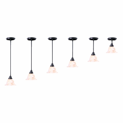 9996 Framburg Lighting Black Forest Adjustable Mini Pendant