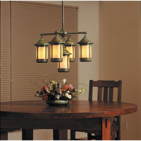A-Line Shade 4 Light Chandelier