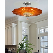 AH18003 Dale Tiffany Titan Hand Blown Art Glass Semi Flush Mount