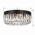 ALI-B2005-CZ Crystorama Alister 5 Light Charcoal Bronze Flush Mount