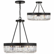 ALI-B2008-CZ_CEILING Crystorama Alister 8 Light Charcoal Bronze Semi Flush Mount