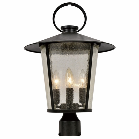 AND-9209-SD-MK Crystorama Andover 4 Light Matte Black Outdoor Post