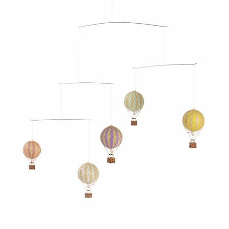 AP129 Authentic Models Flying Skies Balloon Mobile, Pastel